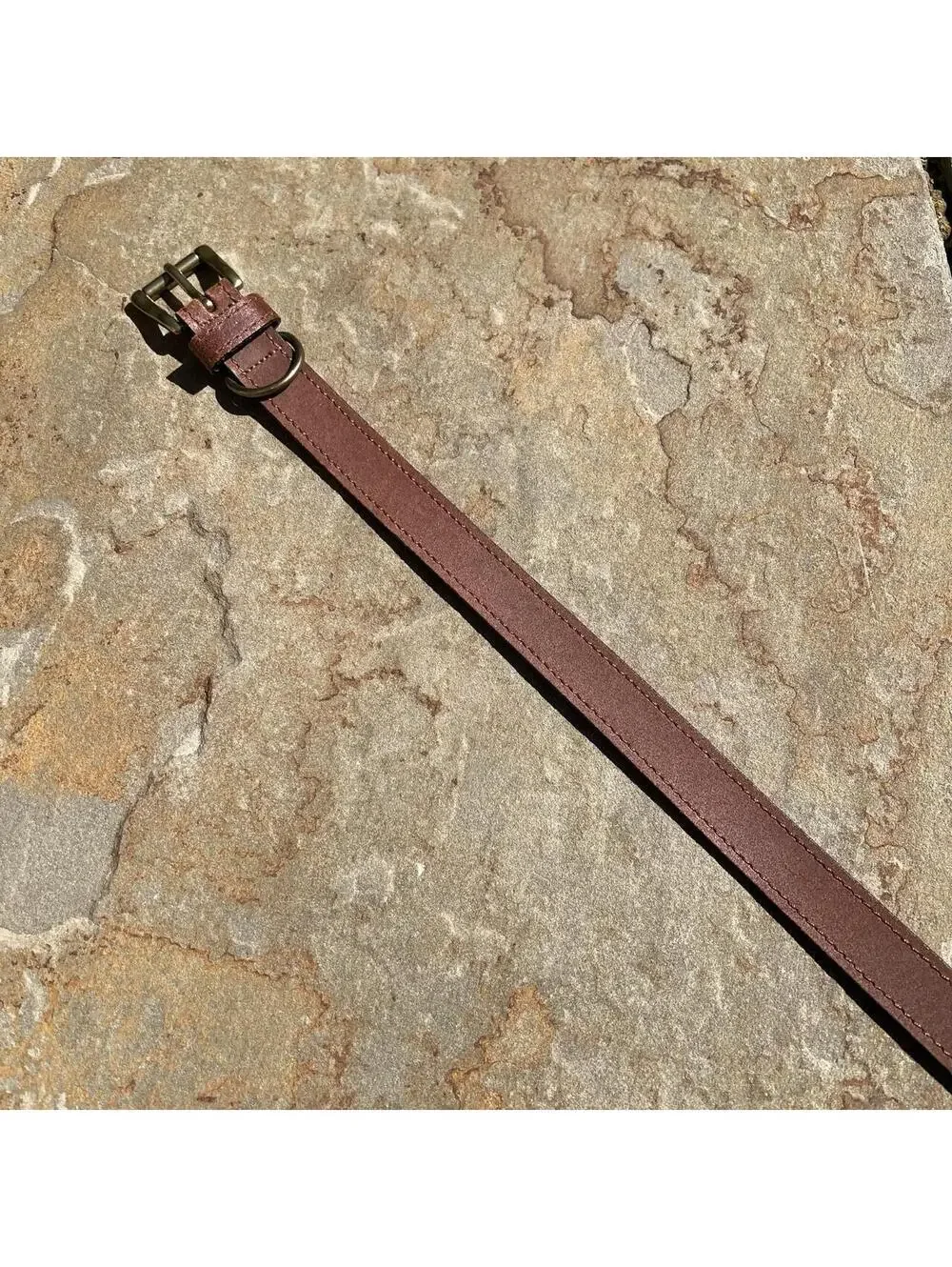 Y2K Brown Nubuck Leather Dress Belt